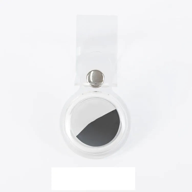 Anti-kras transparante TPU-hoes met haaklus voor Apple AirTag (transparant)