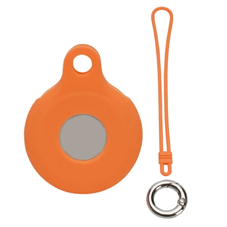 Siliconen hoes met handriem voor Apple AirTag (oranje)