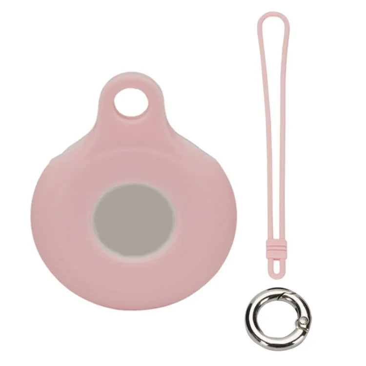 Siliconen hoes met handriem voor Apple AirTag (roze)