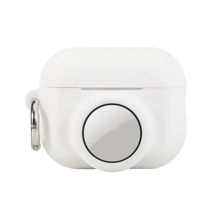 AirPods Pro 2 en Apple AirTag 2-in-1 all-inclusive siliconen beschermhoes (wit)