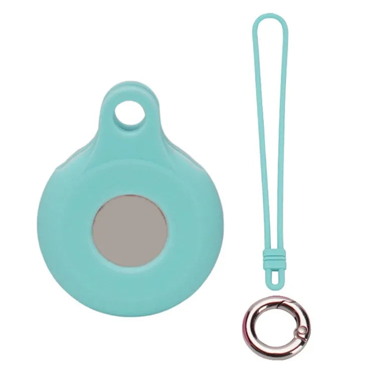 AirTag-locator siliconen hoes met handriem voor Apple AirTag (mintgroen)
