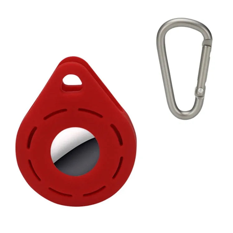 Location Tracker anti-verlies siliconen beschermhoes voor Apple AirTag (rood)
