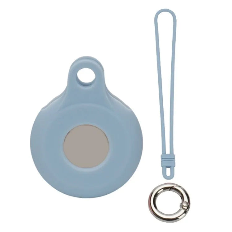 AirTag-locator siliconen hoes met handriem voor Apple AirTag (denimblauw)