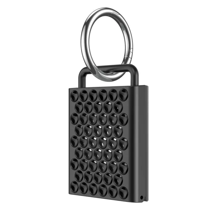 PC hard shell drie-proof beschermhoes voor Apple AirTag (zwart)