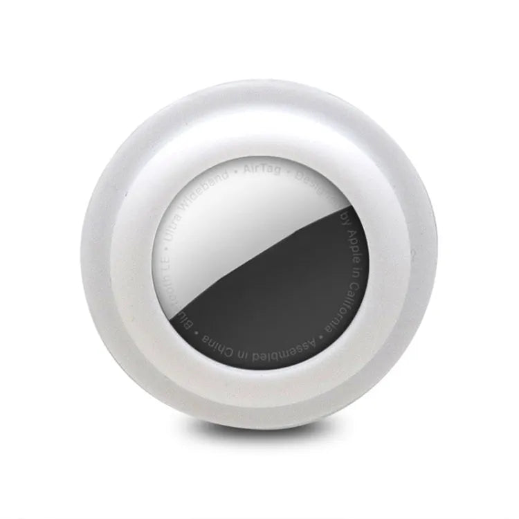 Adsorptie anti-kras schokbestendige siliconen beschermhoes voor Apple AirTag (wit)