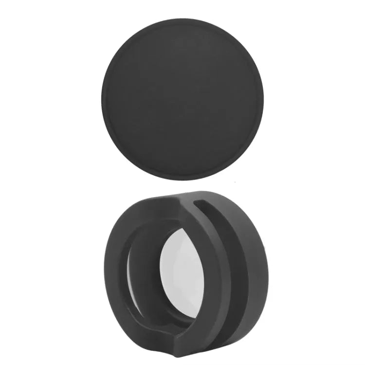 Zelfklevende siliconen beschermhoes voor Apple AirTag (zwart, 34,1x34,1x18,2 mm)