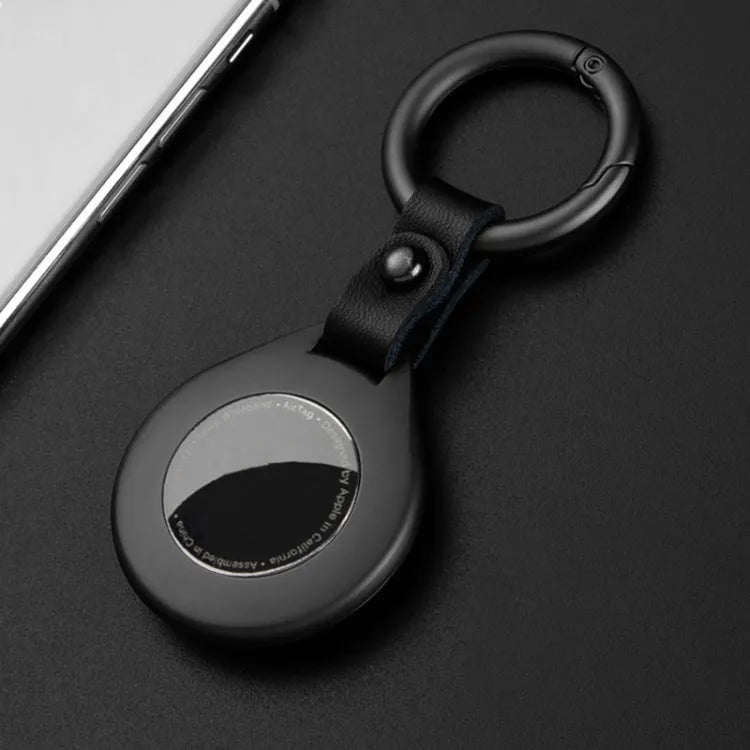 Metalen beschermhoes voor Apple AirTag — anti-verlies (zwart)