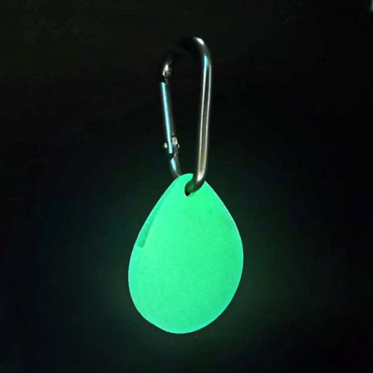 2 étuis de protection en silicone antichoc anti-rayures avec mousqueton pour Airtag (lumineux)