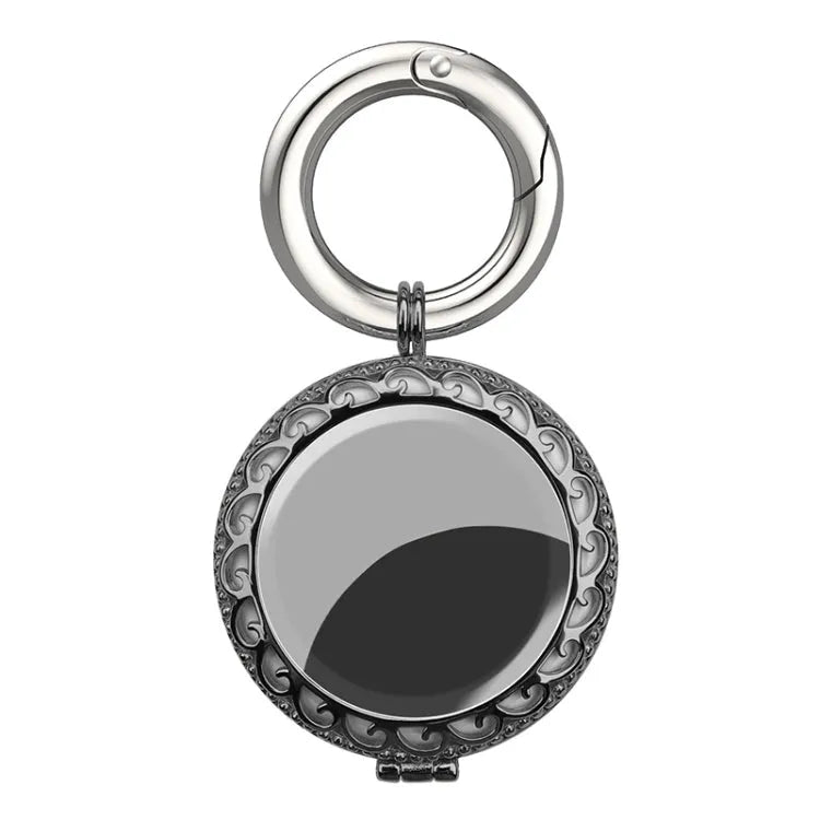 Plaqué anti-perte Porte-clés Localisateur Traqueur Housse de protection pour Airtag (Noir Or)
