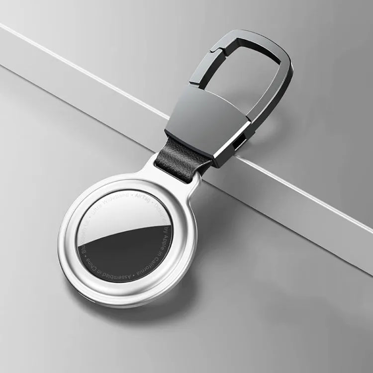 Aluminium Schokbestendig AirTag Beschermhoesje (zilver)