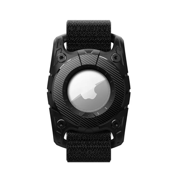 AirTag IP67 waterdichte behuizing met polsband — zwart