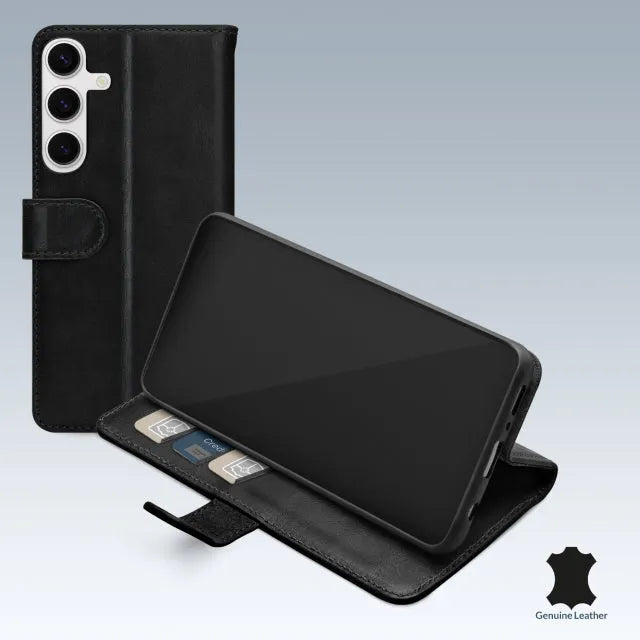 Mobilize Leder-Wallet Samsung Galaxy S24 5G/S25 5G Schwarz