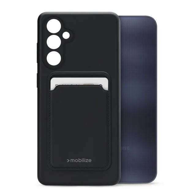 Mobilize Rubber Gelly Card Case Samsung Galaxy A25 5G Matt Black