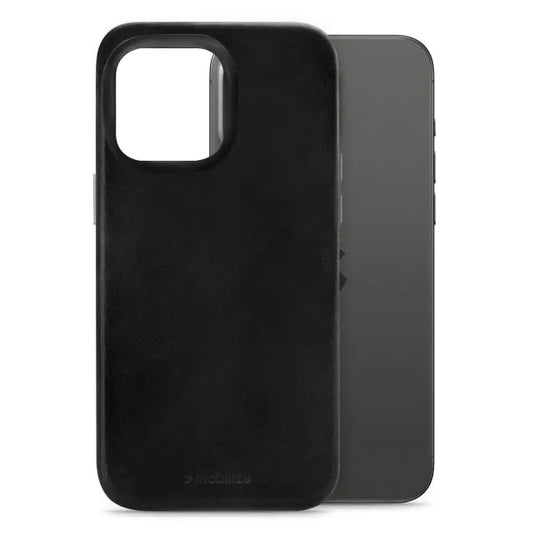 Mobilize Magsafe Compatible Premium Leather Case Apple iPhone 15 Pro Max Black