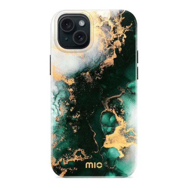 MIO Green Marble MagSafe kompatibel für iPhone 14 Plus/15 Plus