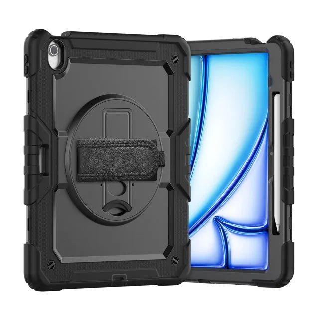 Xccess Survivor Housse Tout-Terrain Apple iPad Air 13 (2024/2025/2026) Noir (Sans Protection d'Écran)