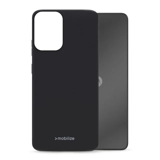 Mobilize Housse en Caoutchouc Gelly Motorola Moto E14 4G Noir Mat