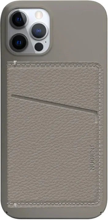 Nudient Card Holder Leather Clay Beige