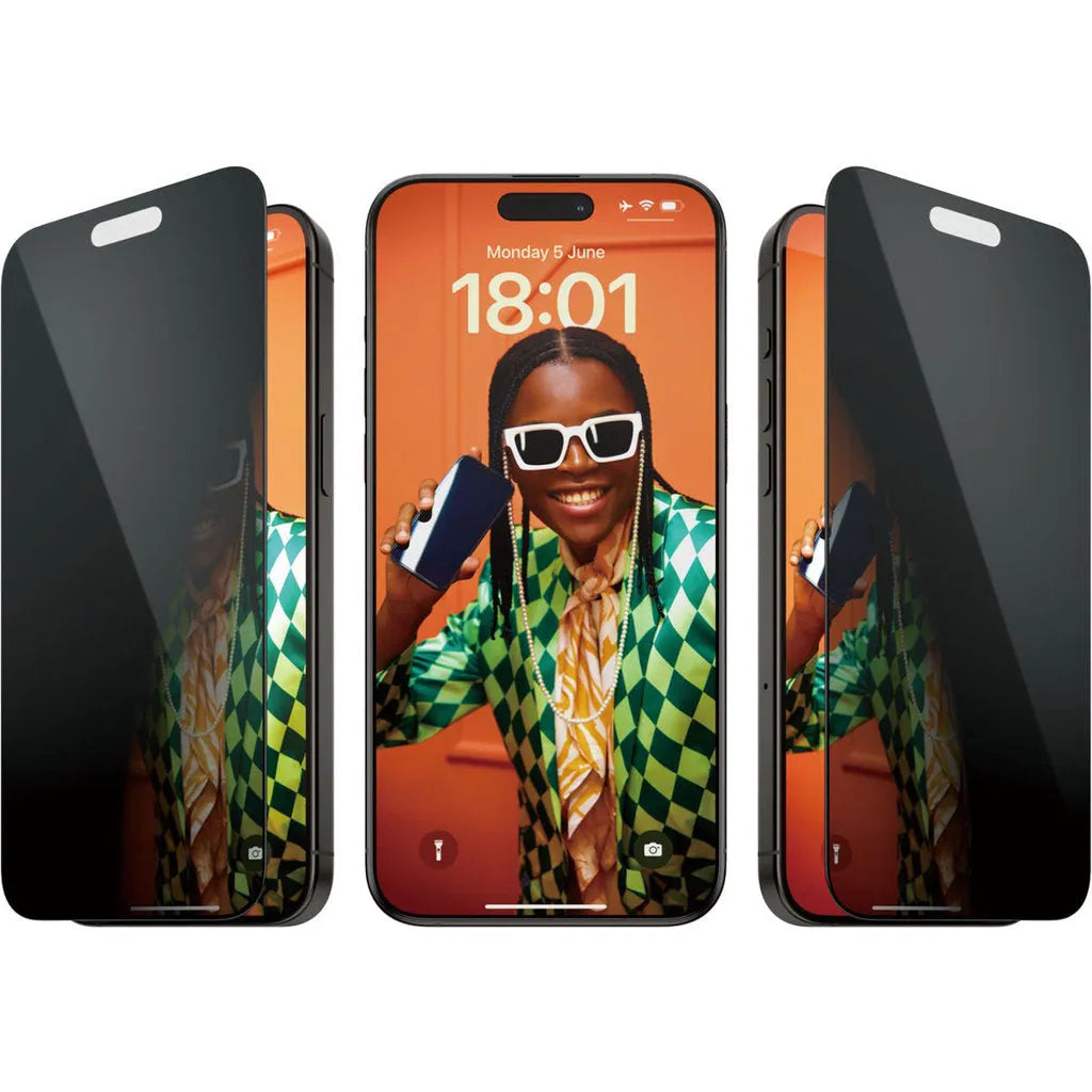 PanzerGlass Apple iPhone 15 Pro Max – Ultra-Wide Fit Privacy mit EasyAligner