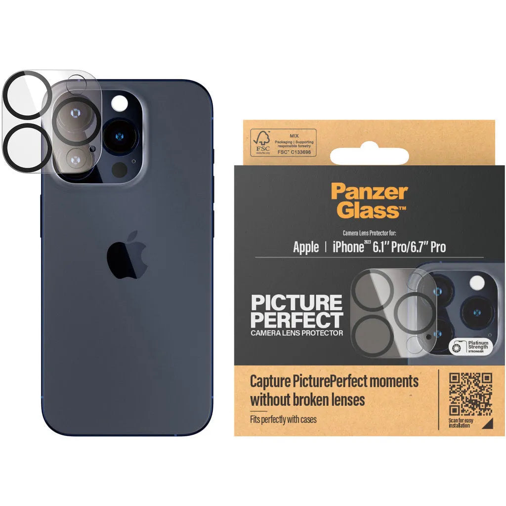 PanzerGlass Picture Perfect Plate iPhone 15 Pro/15 Pro Max - Black
