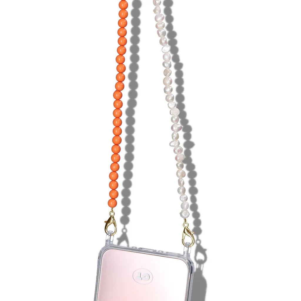 Casetastic Lanyard Beads and Pearls - Orange (125cm)