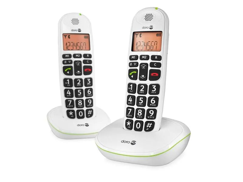 Doro PhoneEasy 100w Duo Dect White