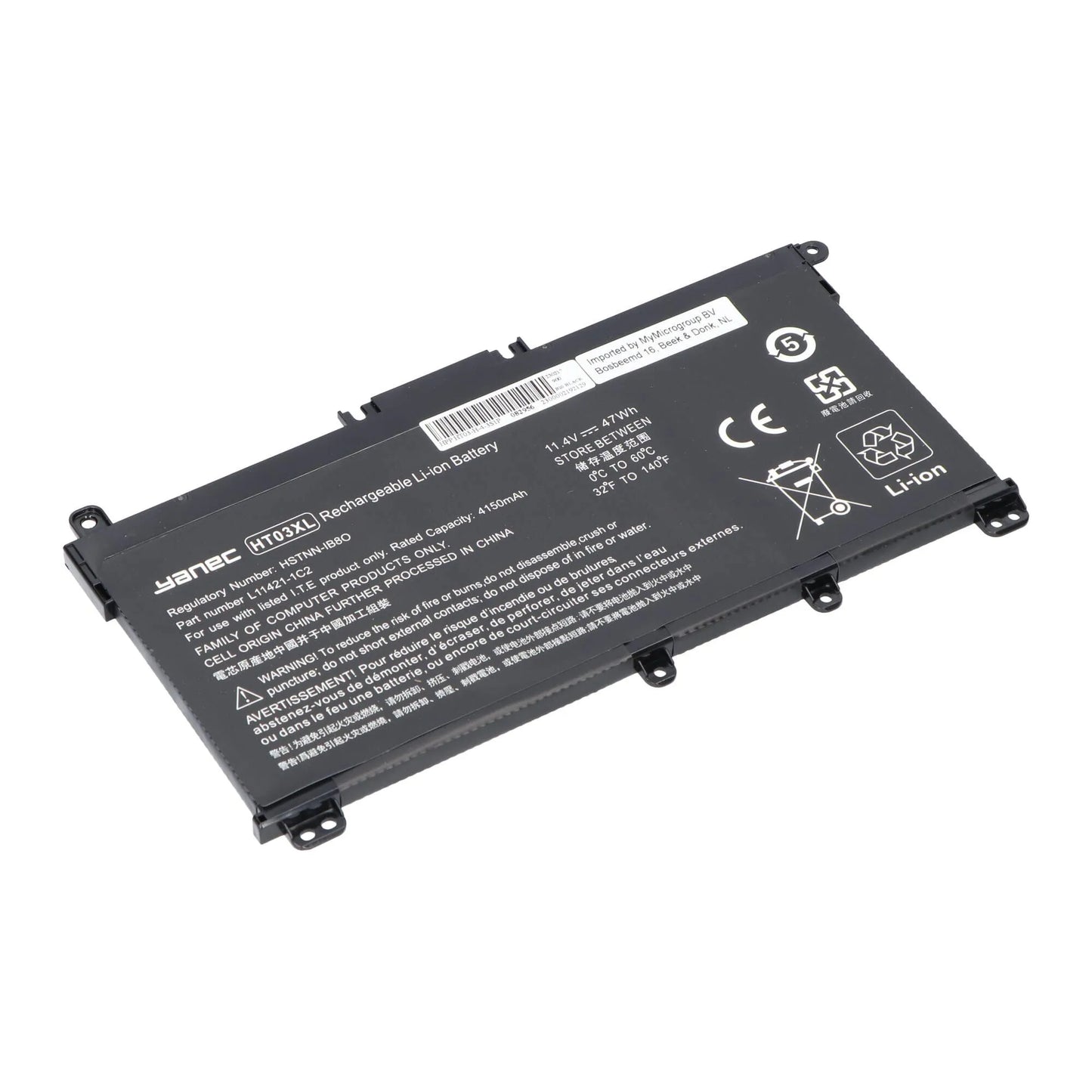 Yanec Laptop-Akku 4150mAh
