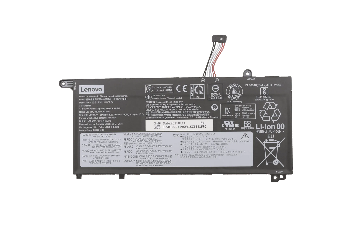 Lenovo Laptop Akku 3890mAh