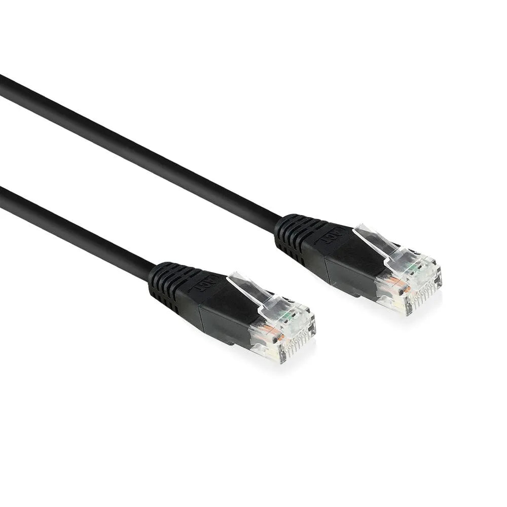 ACT Schwarz 5,0 Meter U/UTP CAT6 Patchkabel mit RJ45 Zip Bag