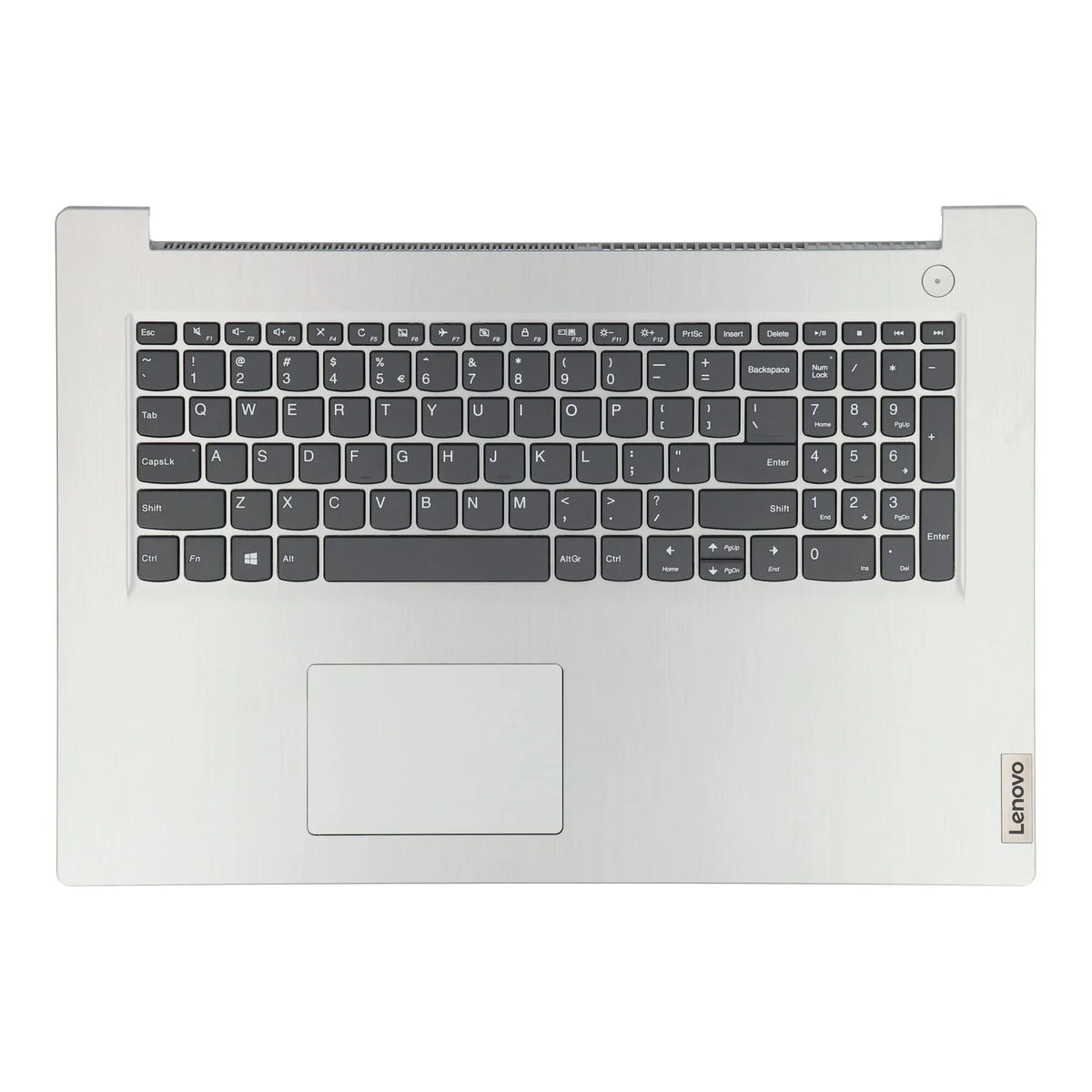 Clavier d'ordinateur portable Lenovo Qwerty US + capot supérieur - Gris