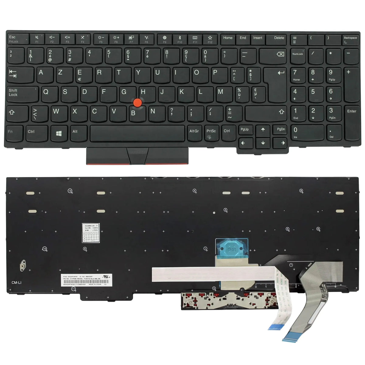 Clavier d'ordinateur portable Lenovo Azerty BE