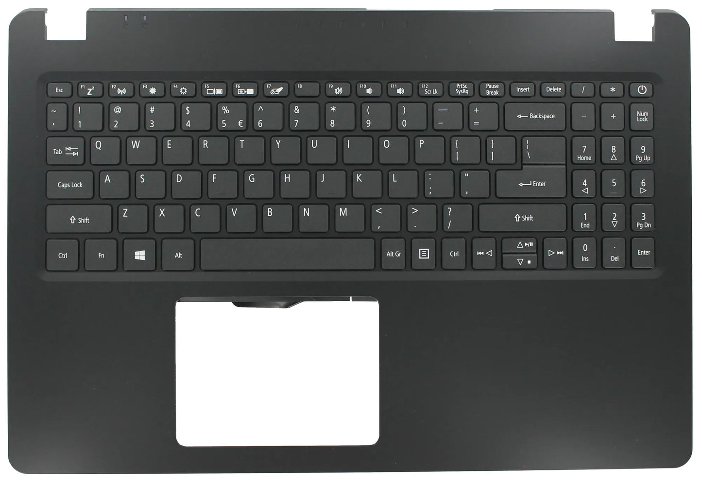 Acer Laptop Toetsenbord Qwerty US + Top Cover - Zwart