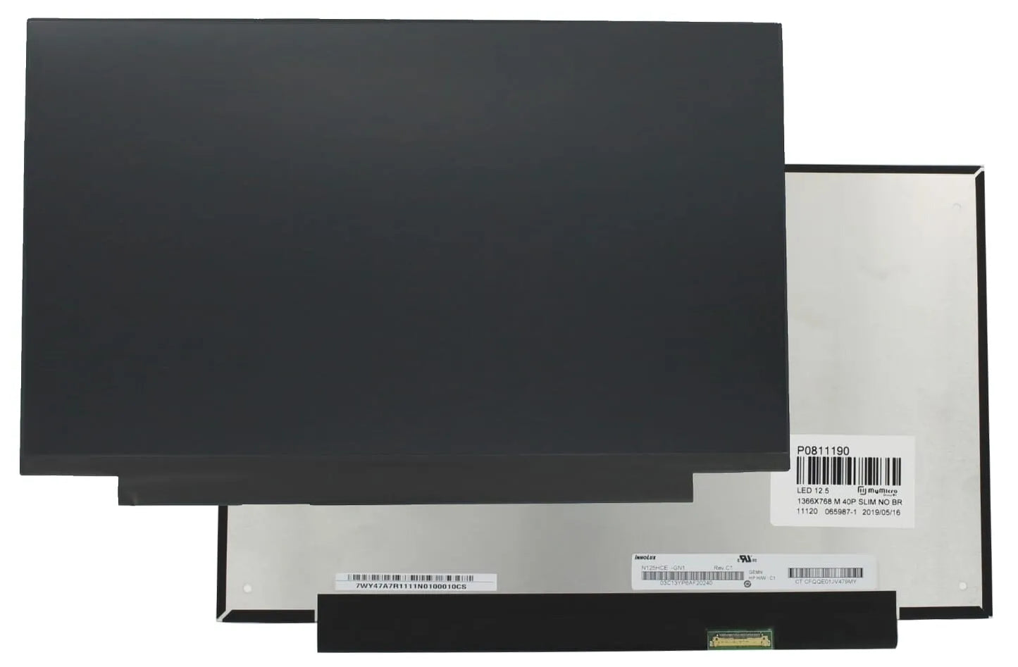 12.5 inch LCD scherm 1920x1080 Mat 30Pin eDP, IPS