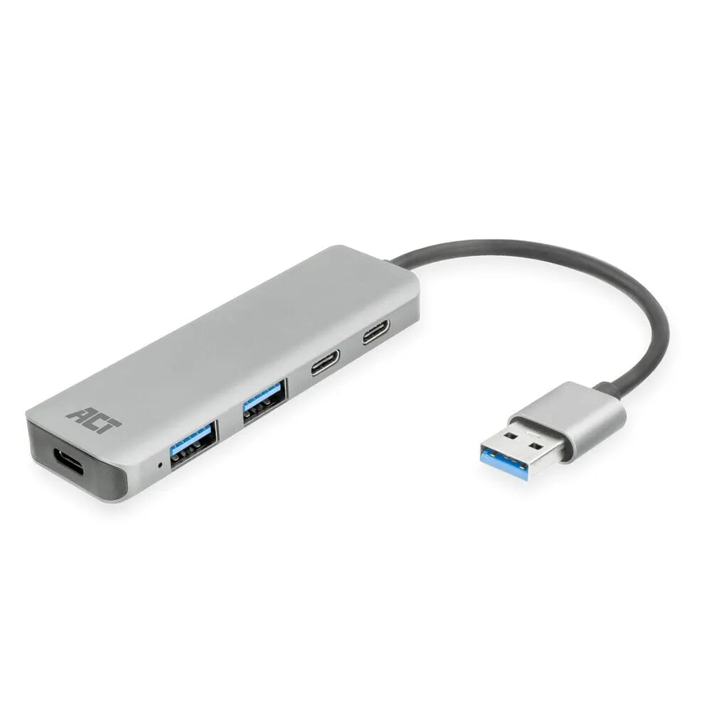 ACT USB-A Hub 3.0, 2x USB-A, 2x USB-C
