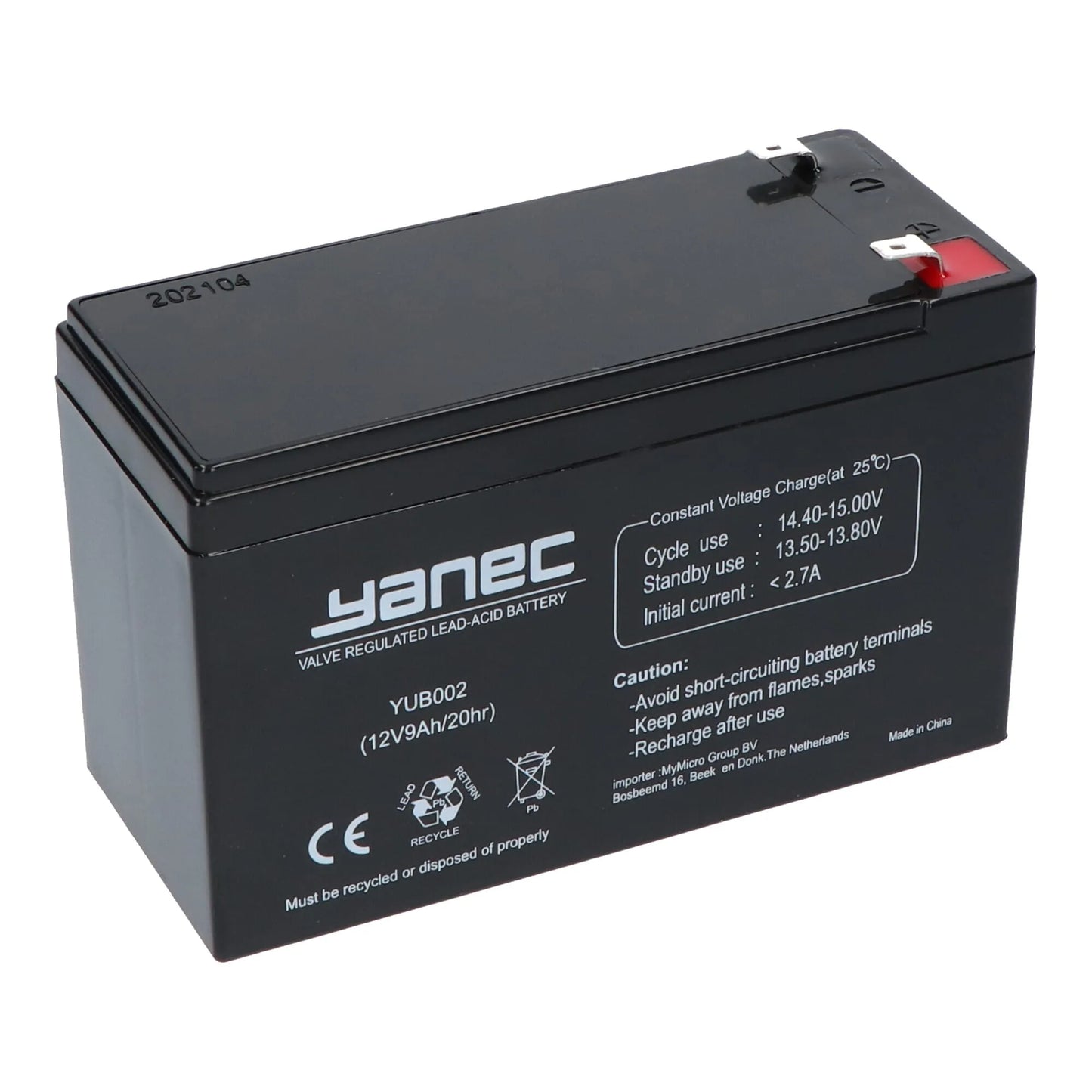 Yanec Loodaccu 12V 9Ah