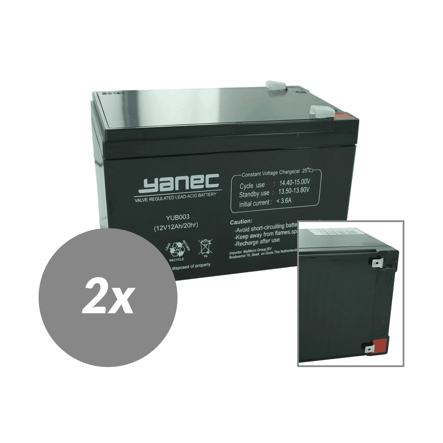 Yanec UPS Batterij Vervangingsset RBC6 (Excl. Kabels)