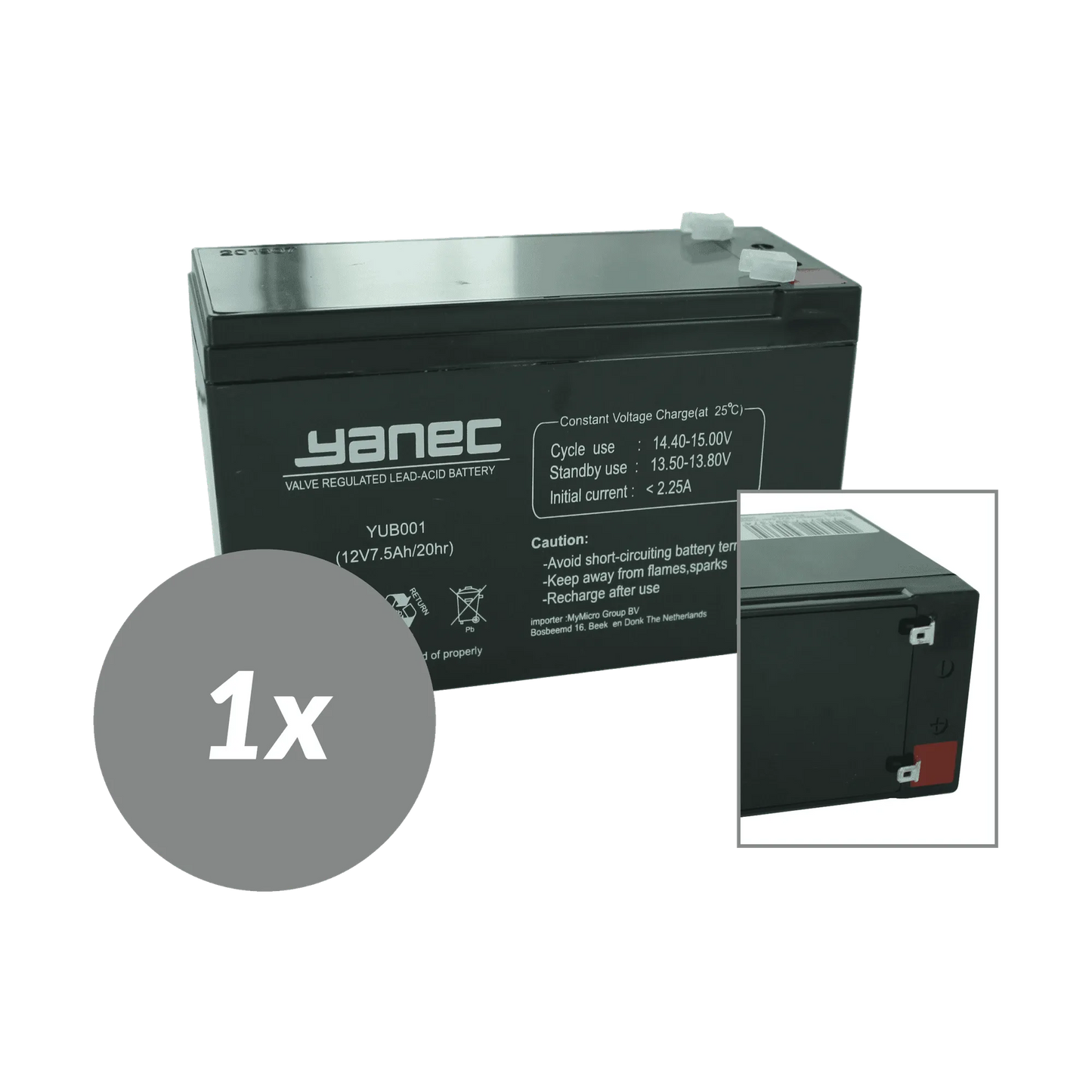 Yanec UPS Batterij Vervangingsset RBC2 (Excl. Kabels)