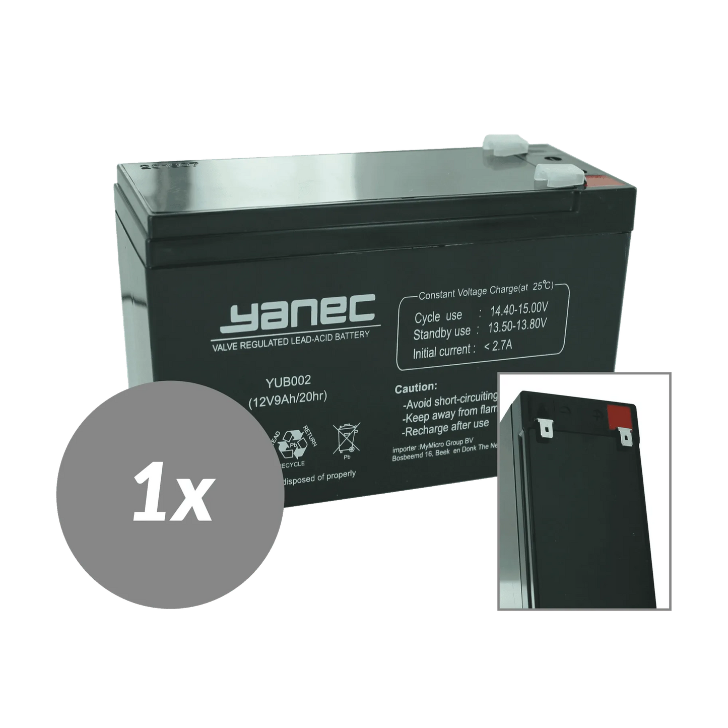 Yanec UPS Batterij Vervanging RBC17 (Excl. Kabels)