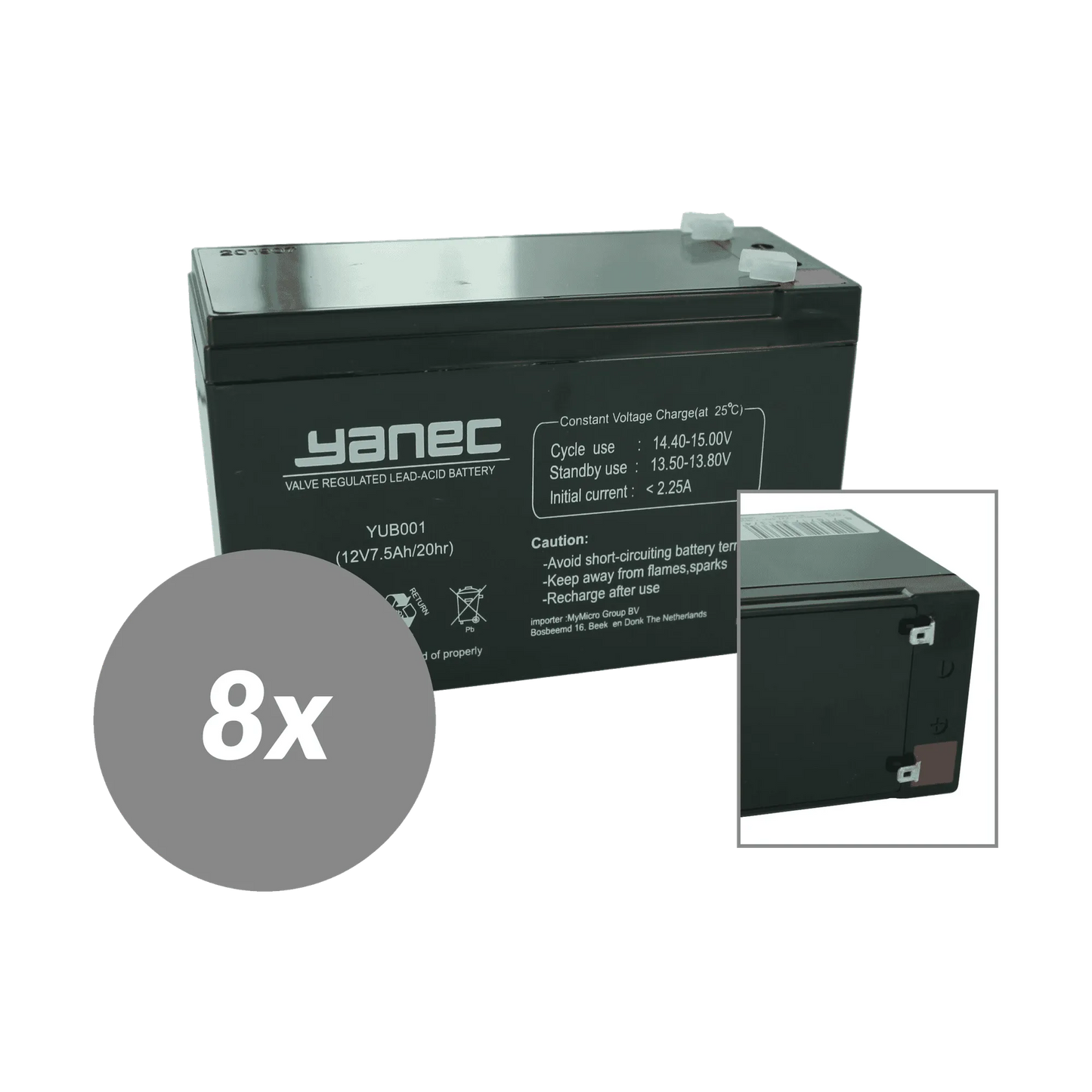 Yanec UPS Batterij Vervangingsset RBC12 (Excl. Kabels)