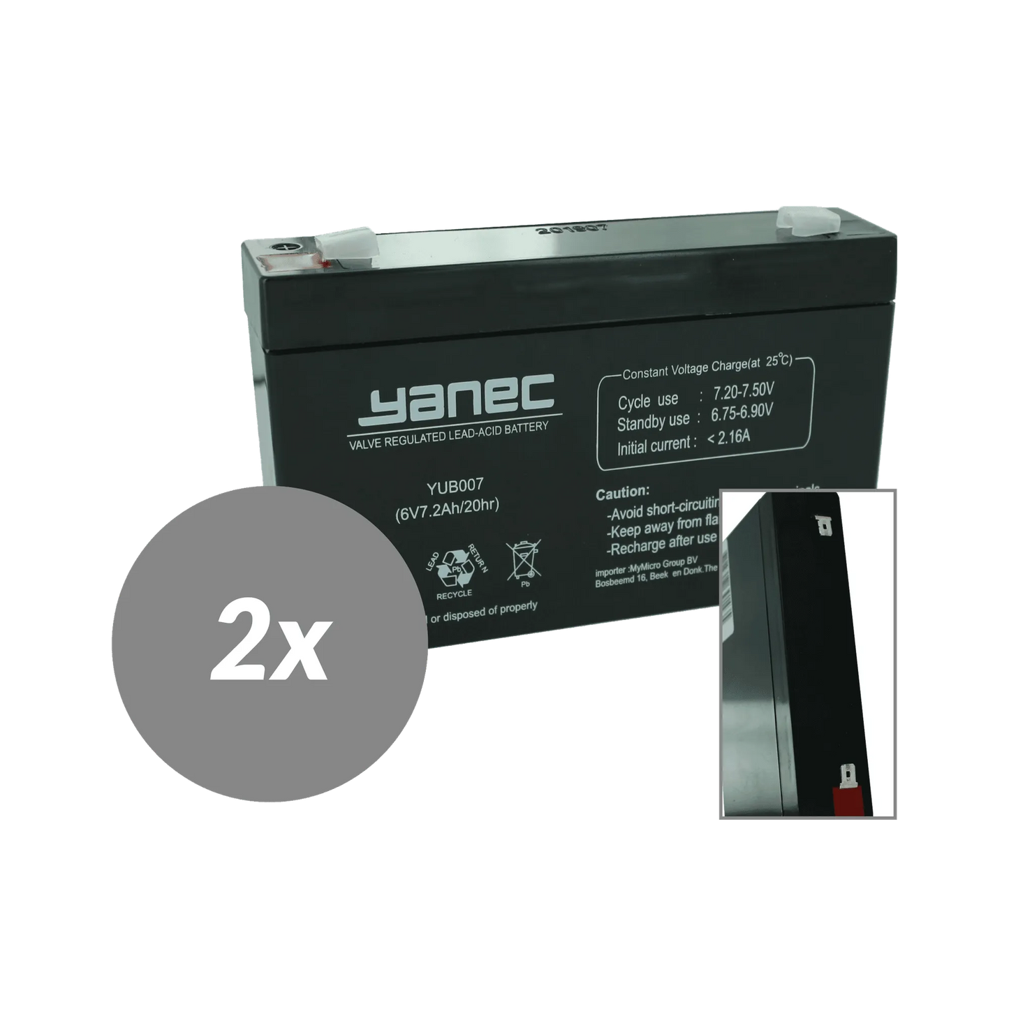 Yanec UPS Batterij Vervangingsset RBC18 (Excl. Kabels)