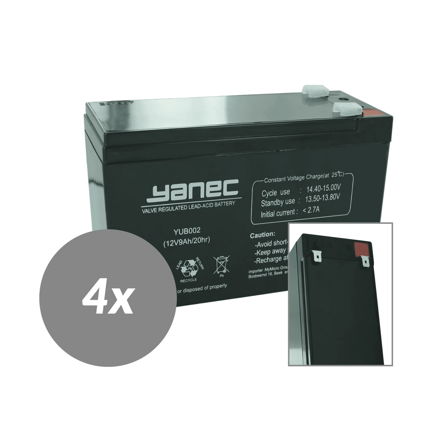 Yanec UPS Batterij Vervangingsset RBC59 (Excl. Kabels)