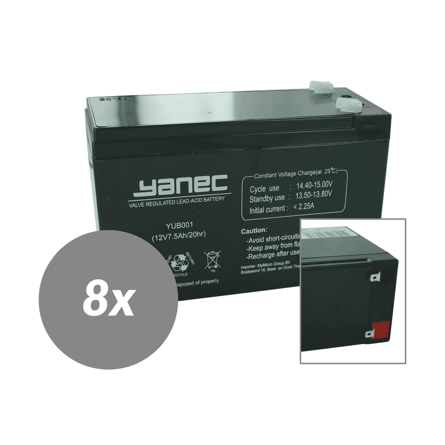 Yanec UPS Batterij Vervangingsset RBC26 (Excl. Kabels)