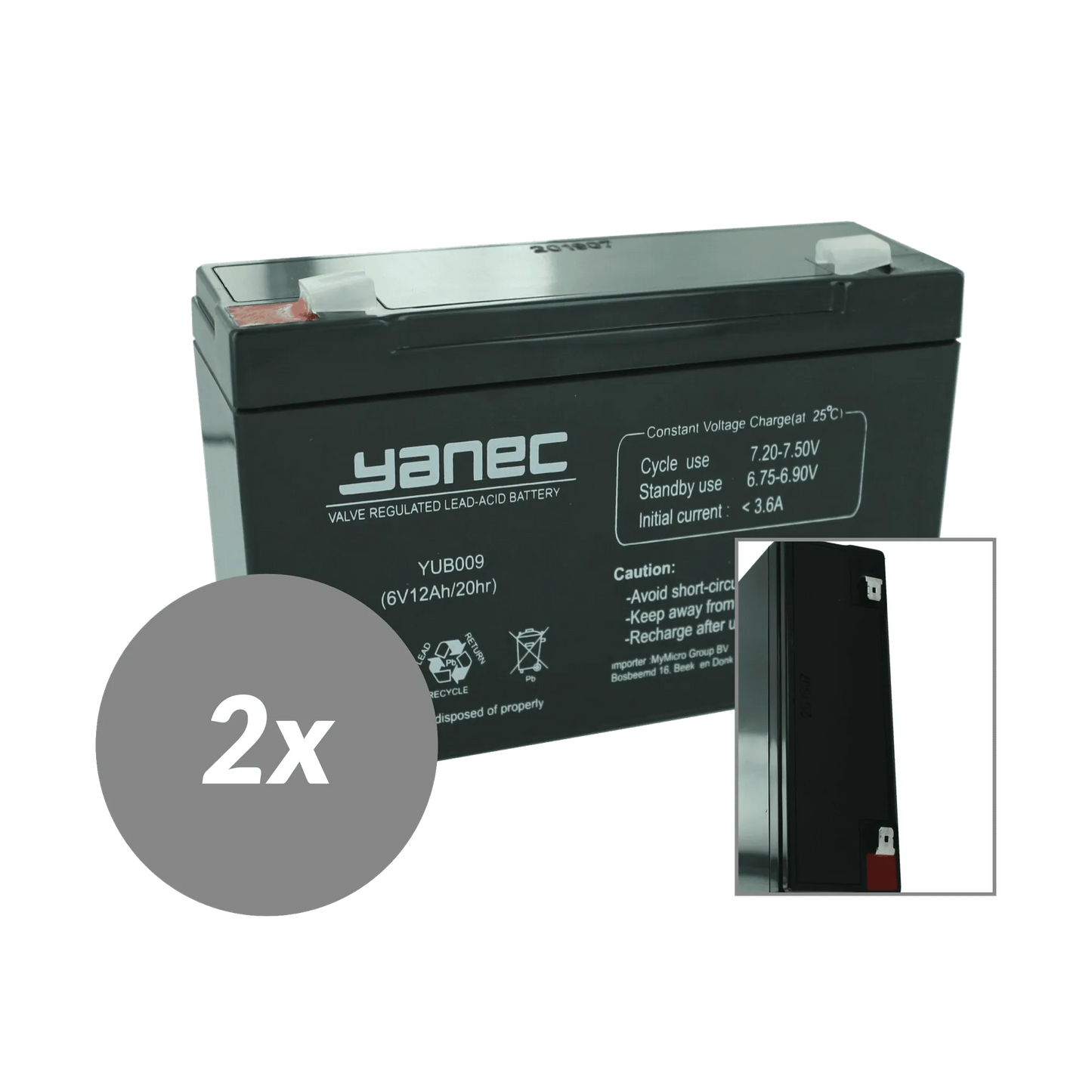Yanec UPS Batterij Vervangingsset RBC3 (Excl. Kabels)