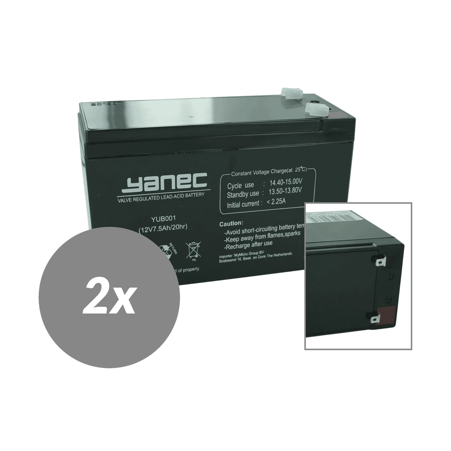 Yanec UPS Batterij Vervangingsset RBC108 (Excl. Kabels)