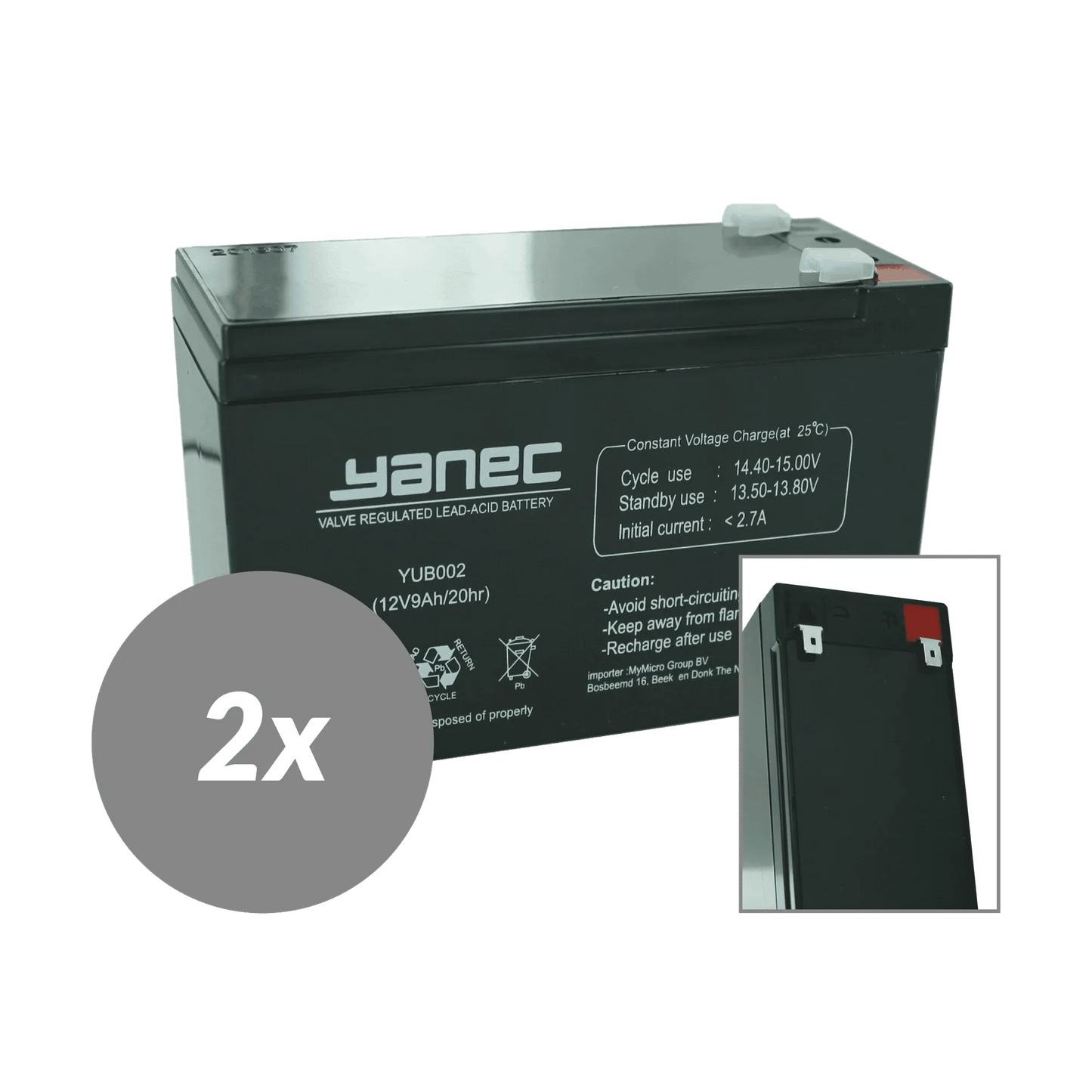 Yanec UPS Batterij Vervangingsset RBC161 (Excl. Kabels)