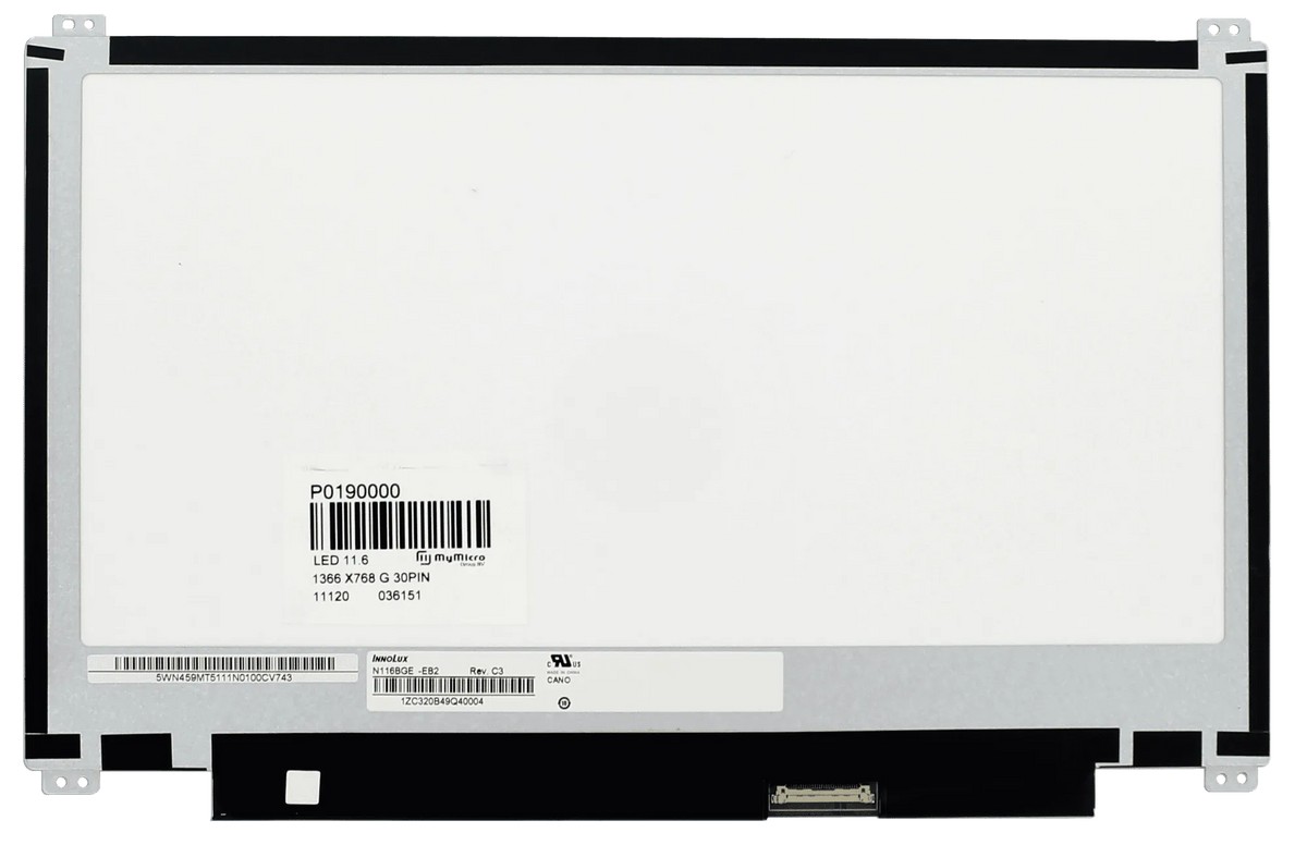 11.6 inch LCD Scherm 1366x768 Glans 30Pin eDP