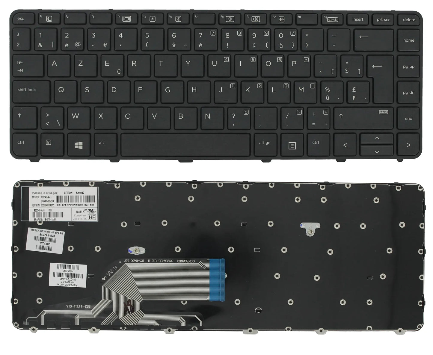 HP Laptop Tastatur Azerty BE