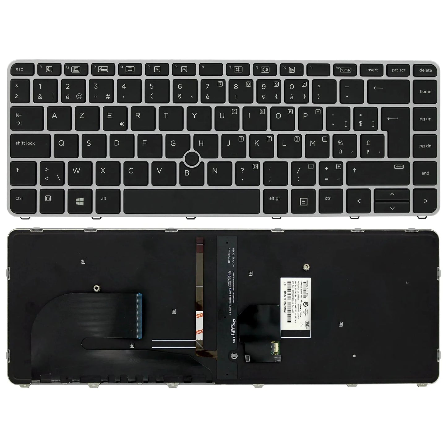 HP Laptop Tastatur Azerty BE + Trackpoint, Hintergrundbeleuchtung