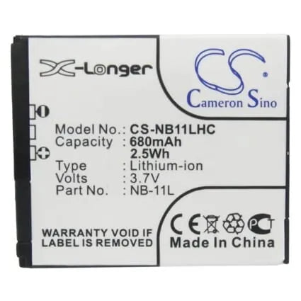 Digitaler Kamera-Akku 3.7V 680mAh Li-Ion für Canon