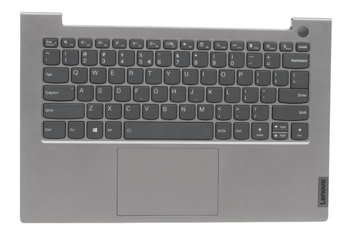 Lenovo Laptop Toetsenbord Qwerty Us + Top Cover - Grijs